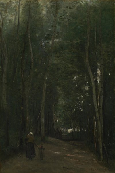 A Path in Saint-Cloud by Jean Baptiste Camille Corot